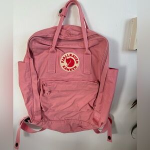 Pink Fjallraven backpack